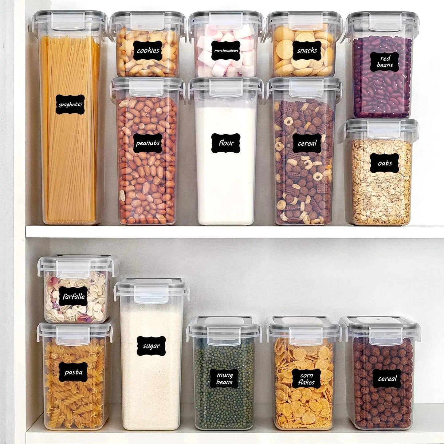 Food Storage Airtight Containers with Lids 24 pcs